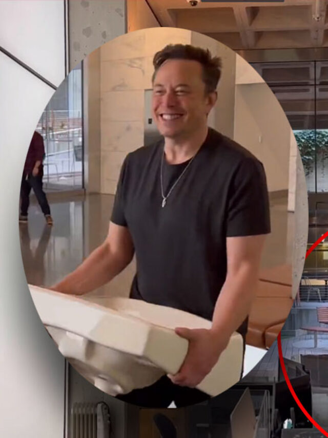 Musk entering the HQ with Sink