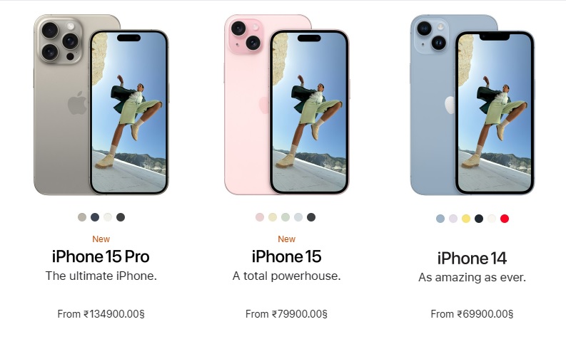 Iphone 15 pro and Iphone 15 price in India